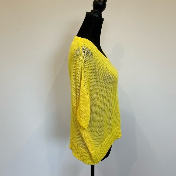 H&M Yellow Crop Knit Sweater - Picture 2 of 6